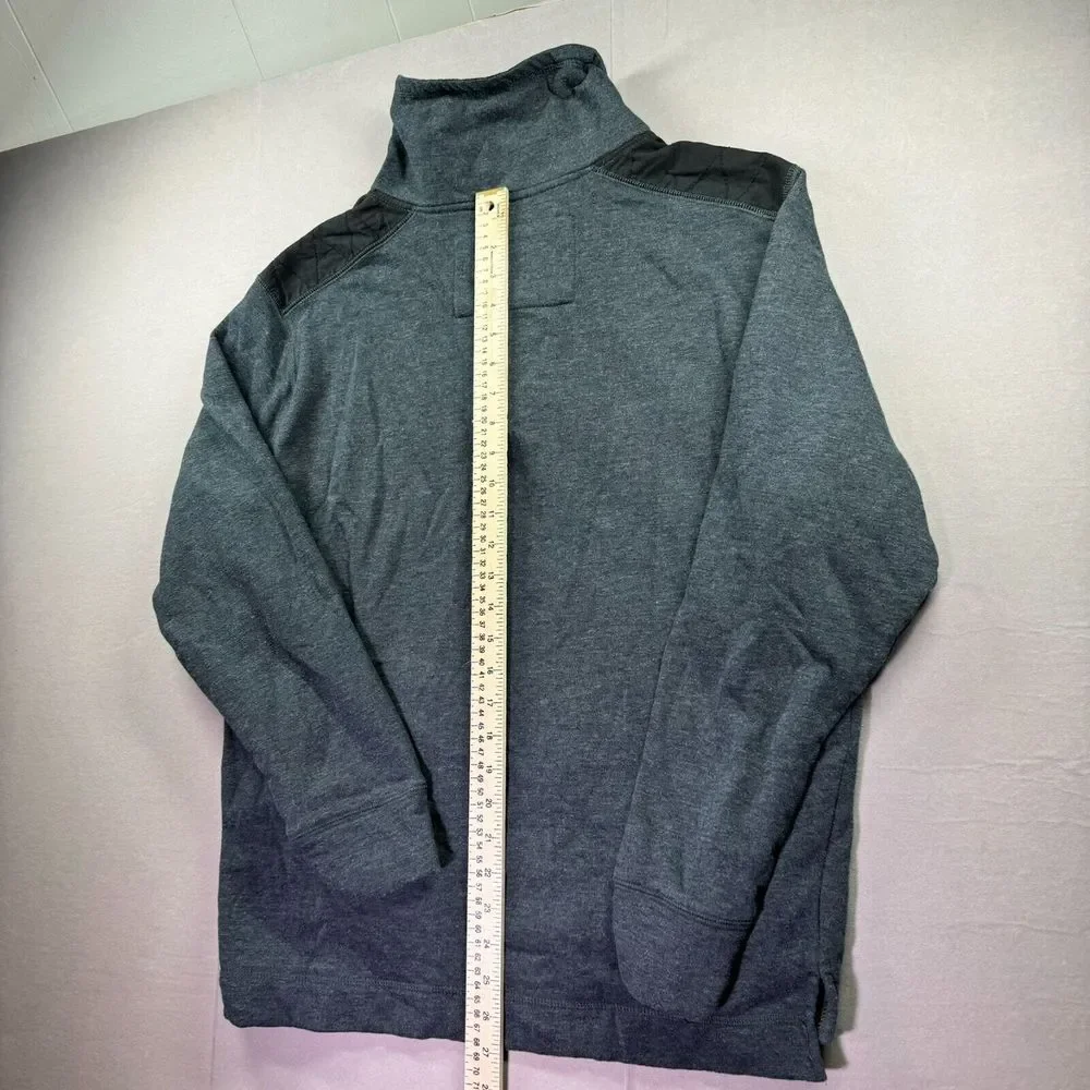 Saltrock 1988 Sweater Mens Large Button Neck 1/4 Gray Cozy Streetwear Gorpcore‎